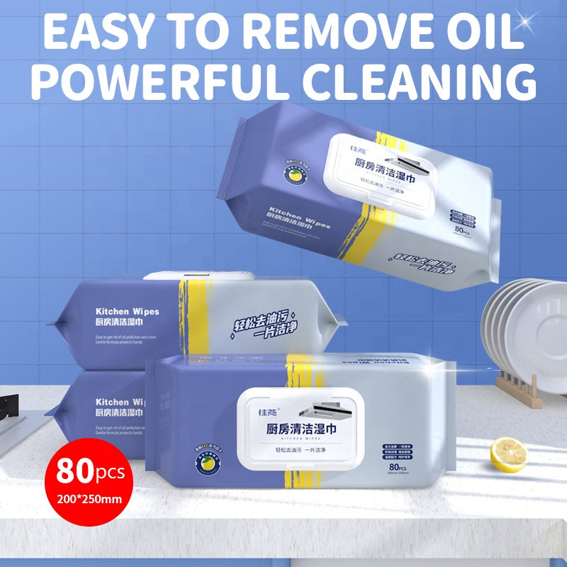 New Kitchen Wipes – 80 PCS Multi-Function Cleaning Wet Wipes