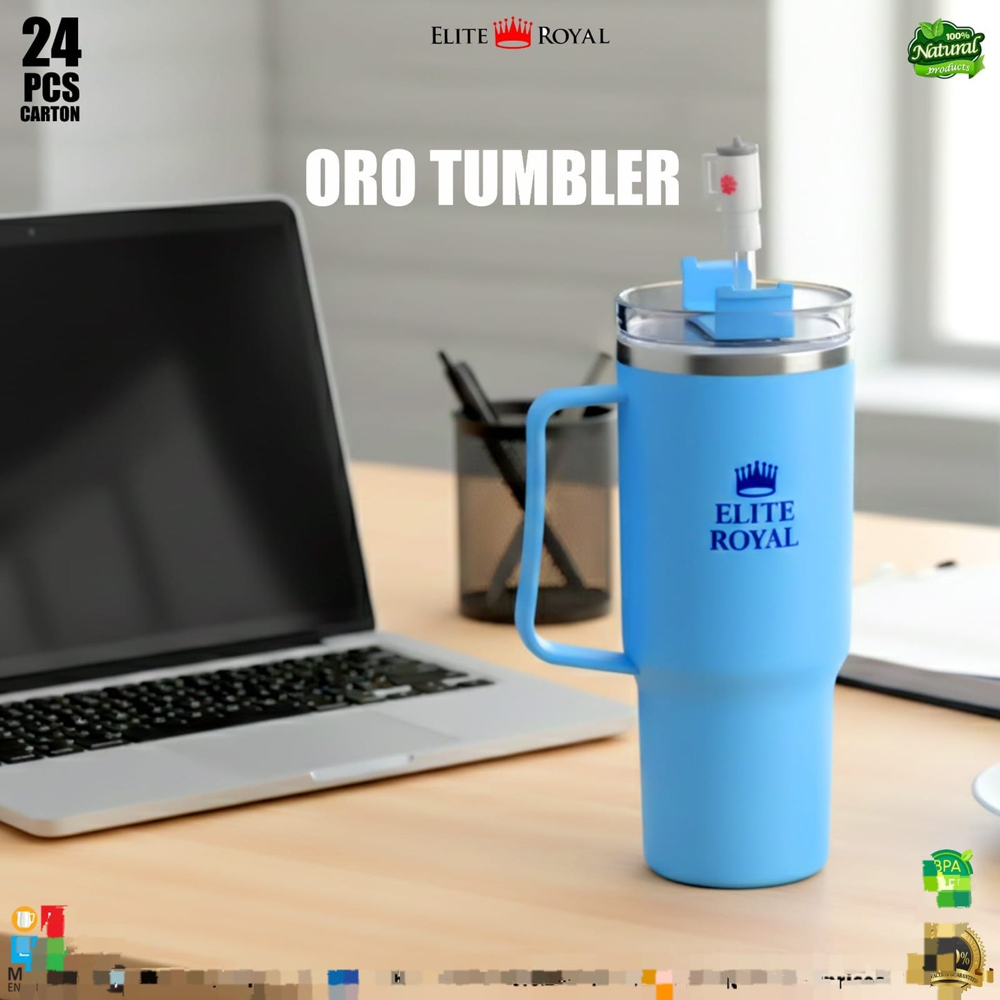 TUMBLER ELITE ROYAL – Water Bottle & Mug