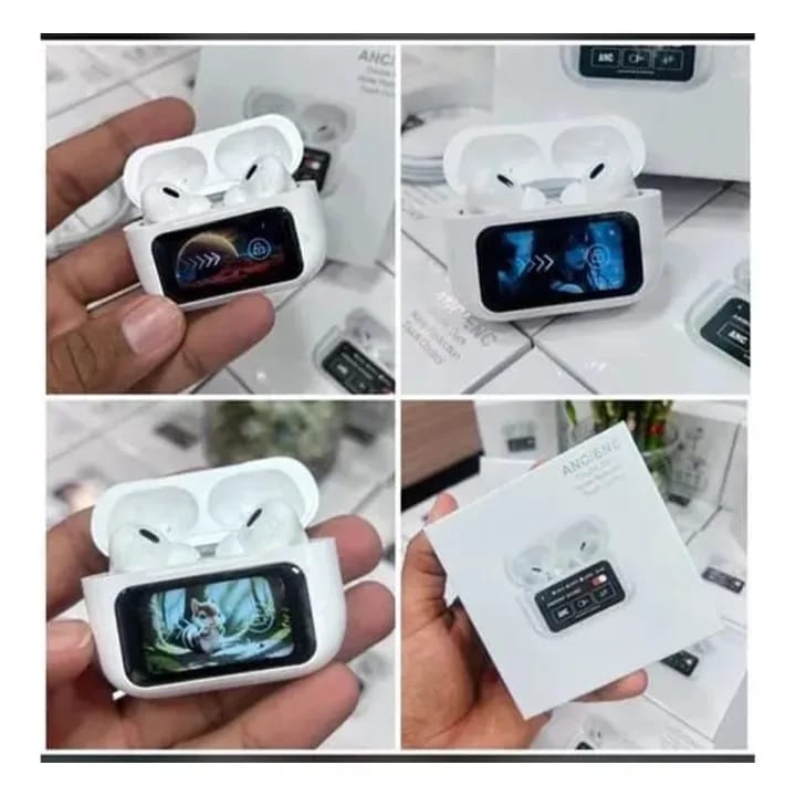 A9 Pro Touch Screen ANC/ENC Wireless Earbuds