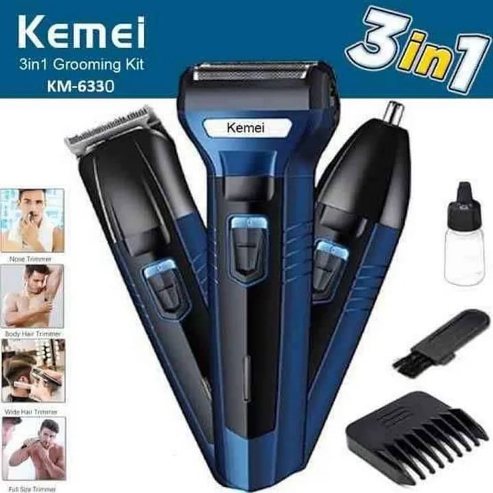 Kemei 3 in 1 Rechargeable Shaving Machine