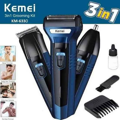 Kemei 3 in 1 Rechargeable Shaving Machine