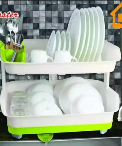 Kitchen Master Plastic Plate Rack With Tray