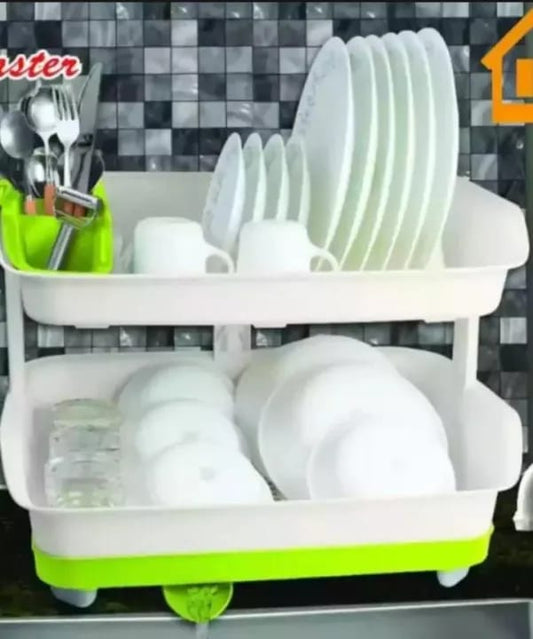 Kitchen Master Plastic Plate Rack With Tray