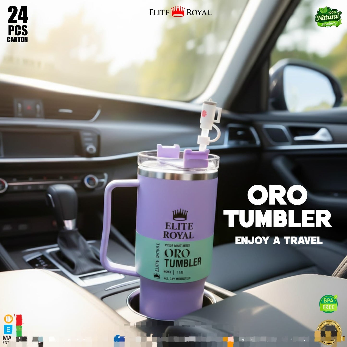 TUMBLER ELITE ROYAL – Water Bottle &amp; Mug