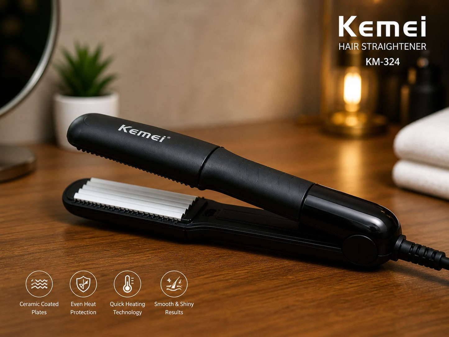 Kemei Professional Hair Straightener