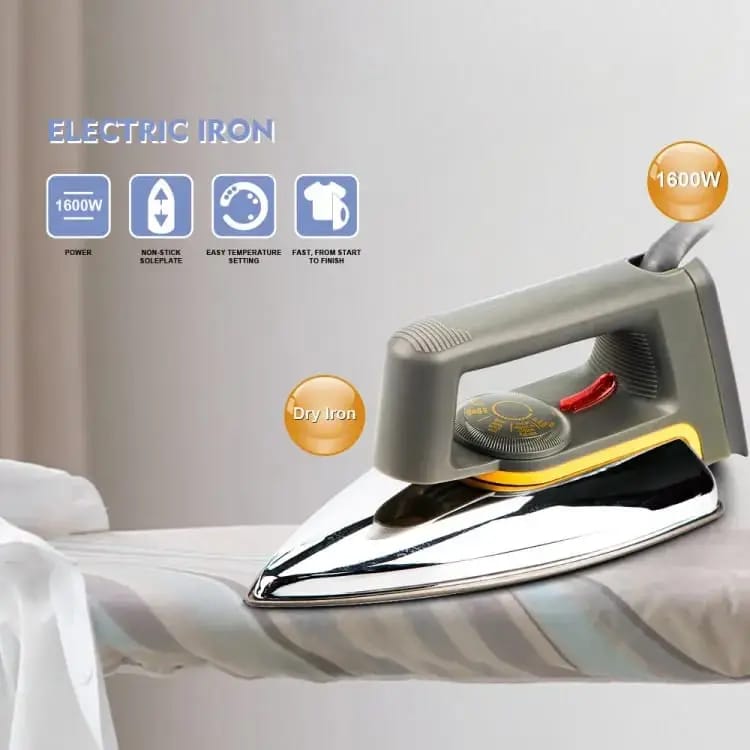 Electric Iron – RAF Dry Iron R-1108 (Non-Stick Soleplate)
