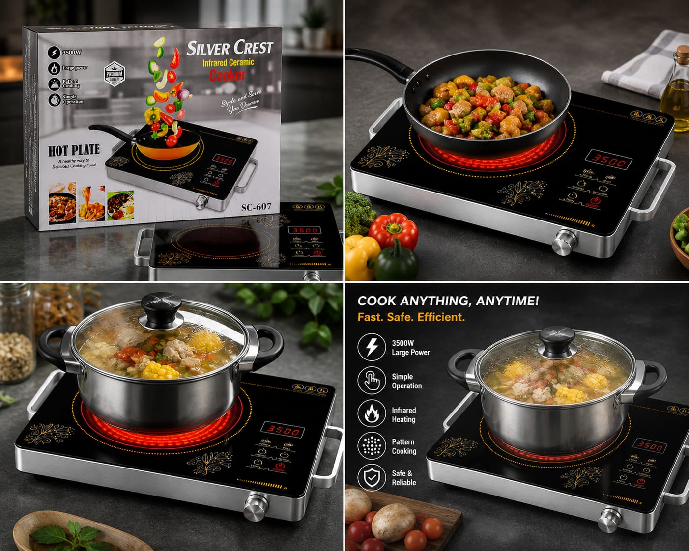 Silver Crest Infrared Cooker 3500W