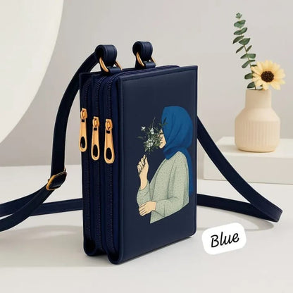 3 Zipper Luxury Cross Body Bag for Women