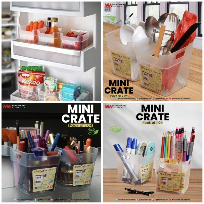 Maxware Household New Arrival Mini Crate – Pack of 4