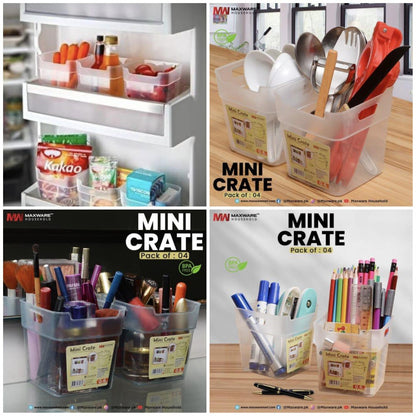 Maxware Household New Arrival Mini Crate – Pack of 4