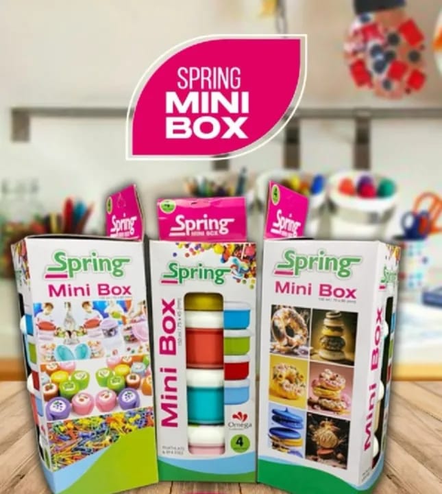 Set of 4 Mini Spring Bowl with Seal Cap – Food Storage Boxes