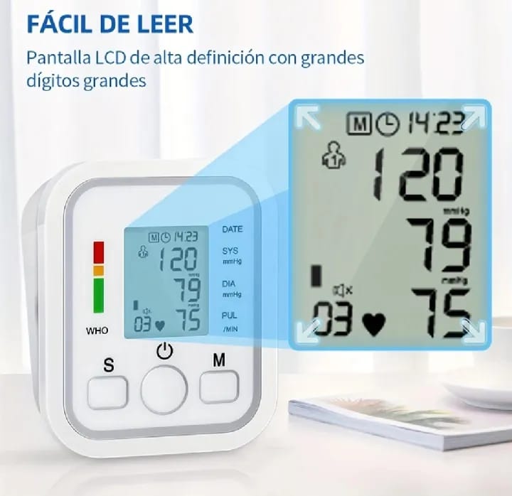 Blood Pressure Monitor (Upper Arm) – Automatic Digital BP Apparatus