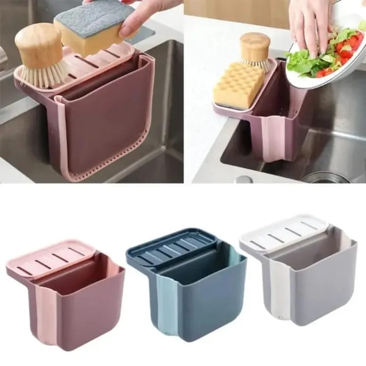 Sink Drain Strainer Basket – Foldable Hanging Kitchen Food Waste Filter