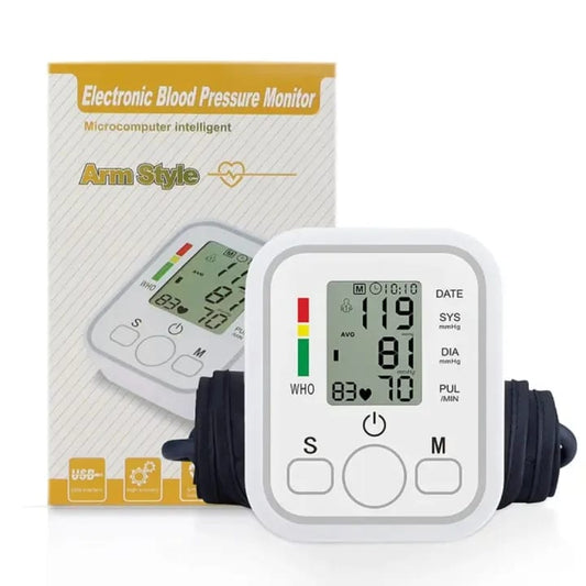 Blood Pressure Monitor (Upper Arm) – Automatic Digital BP Apparatus