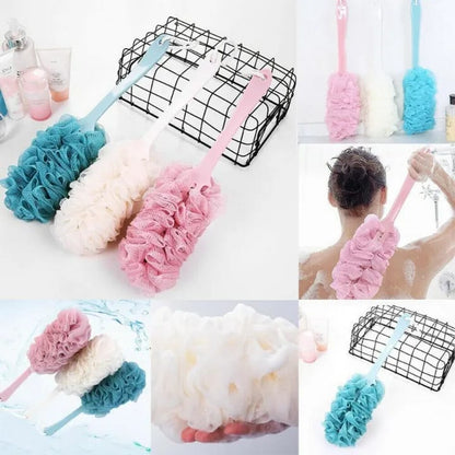 Bath Loofah &amp; Brush with Long Handle