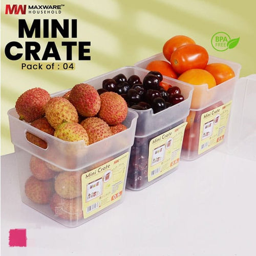 Maxware Household New Arrival Mini Crate – Pack of 4