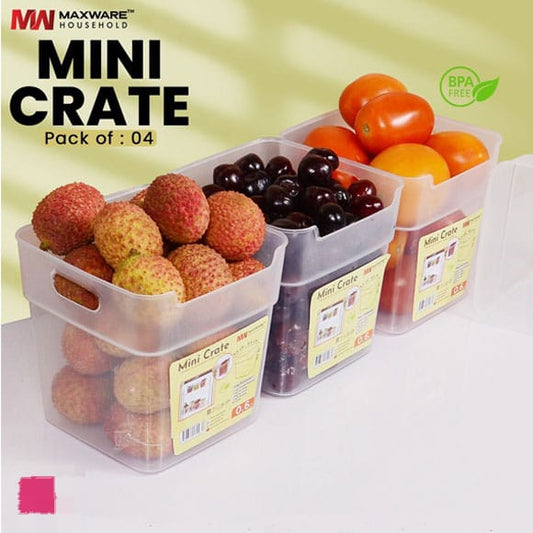 Maxware Household New Arrival Mini Crate – Pack of 4