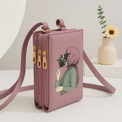 3 Zipper Luxury Cross Body Bag for Women