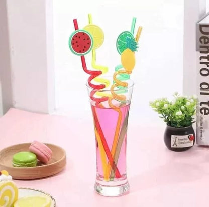 Pack Of 4 Fruity Straws