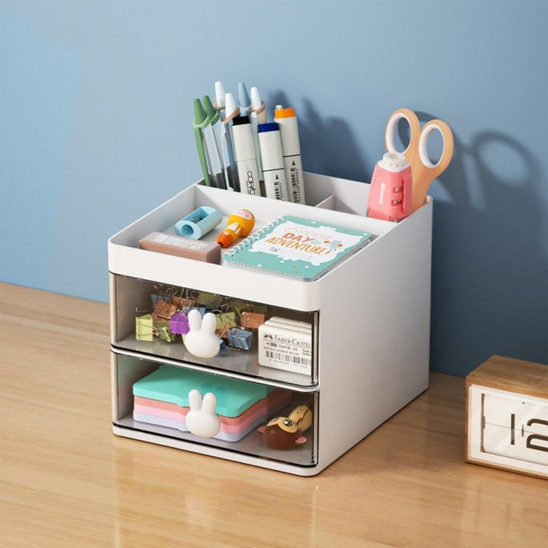 Rabbit Desk Organizer with 2 Drawers