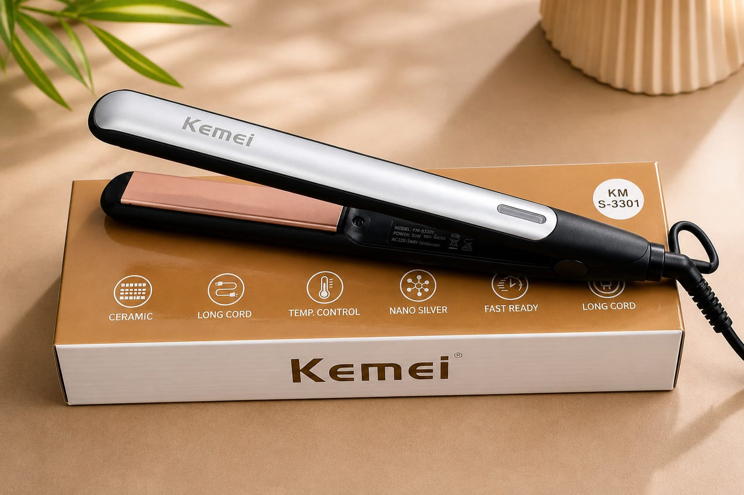 Kemei KM S-3301 Hair Straightener