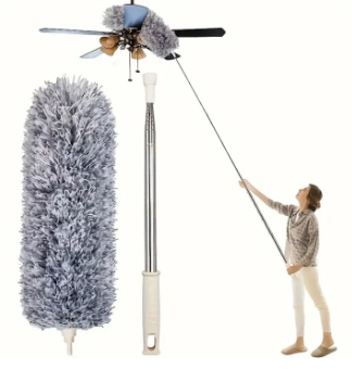 Flexible Grey Mop with Long Rod
