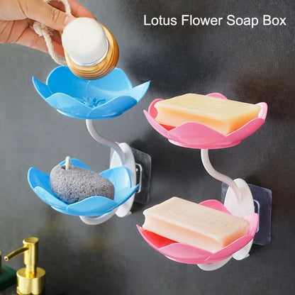Flower Shape Double Layer Soap Holder 🌸🧼✨