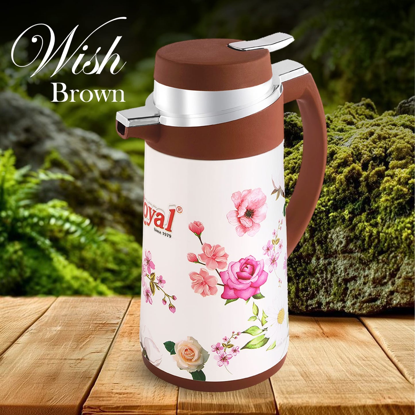 Royal Easy Lock Thermos Gold Line – Tea Flask 1 Liter