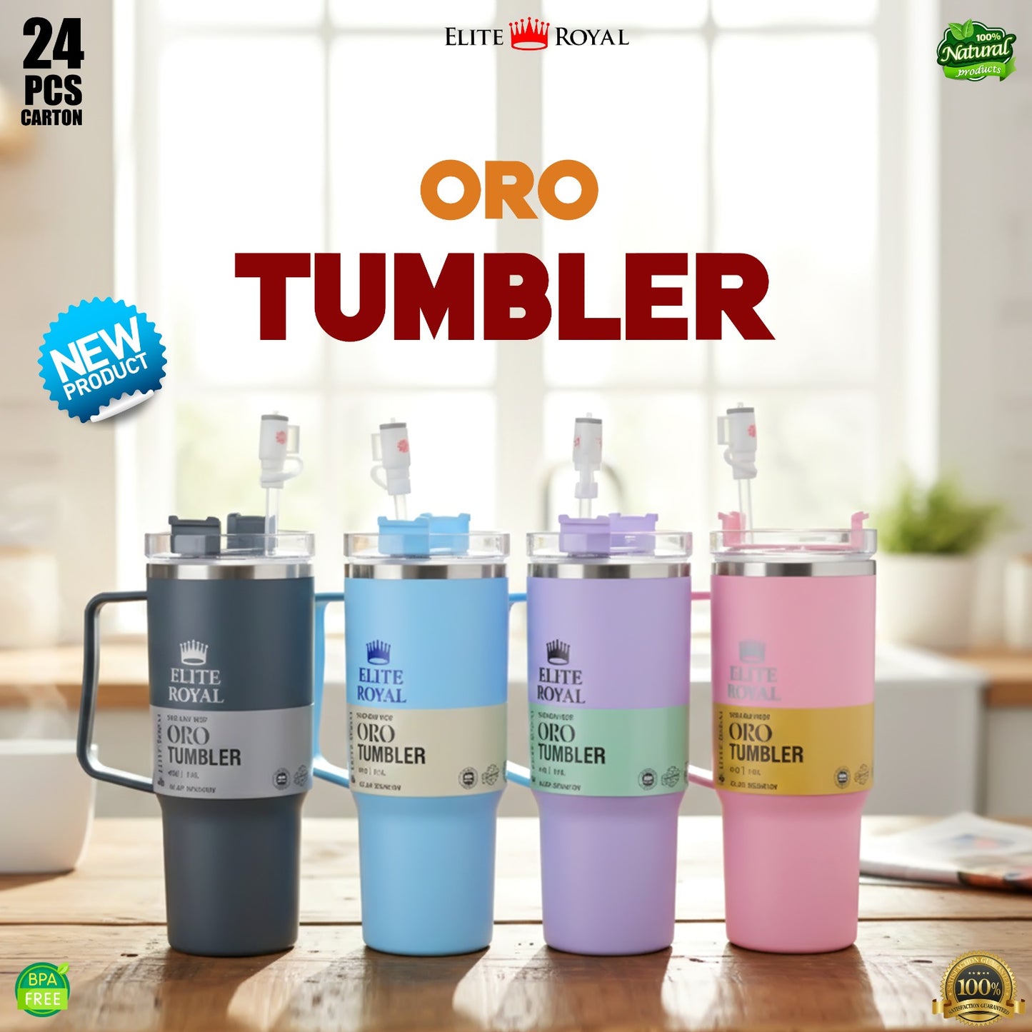 TUMBLER ELITE ROYAL – Water Bottle &amp; Mug