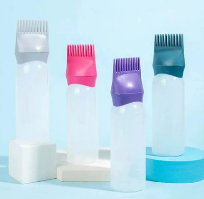 Dyeing Plastic Bottle Oil Comb Hair Tool
