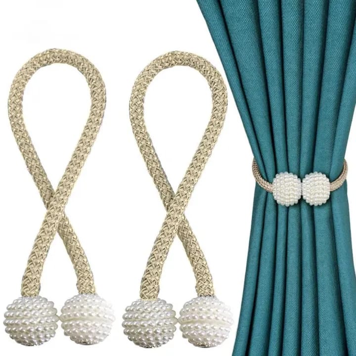 Pearl Magnetic Curtain Clip – Curtain Holders Tieback Buckle Clips Hanging Ball