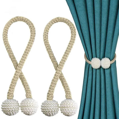 Pearl Magnetic Curtain Clip – Curtain Holders Tieback Buckle Clips Hanging Ball