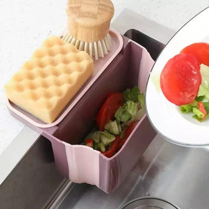 Sink Drain Strainer Basket – Foldable Hanging Kitchen Food Waste Filter