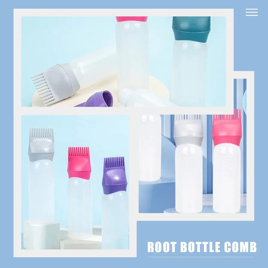 Dyeing Plastic Bottle Oil Comb Hair Tool