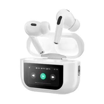 A9 Pro Touch Screen ANC/ENC Wireless Earbuds