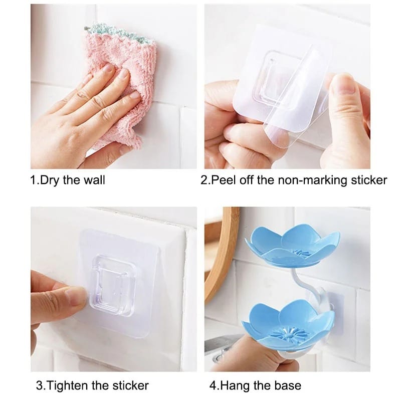 Flower Shape Double Layer Soap Holder 🌸🧼✨