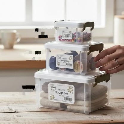 Aroni Storage Box – Plastic Food Container Set (3 Pieces)