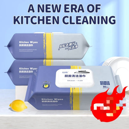 New Kitchen Wipes – 80 PCS Multi-Function Cleaning Wet Wipes