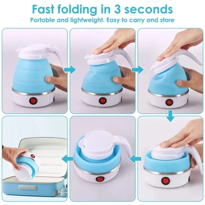 Fast Water Boiling 600ml Portable Foldable Electric Kettle