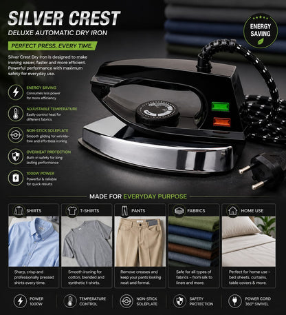 Silver Crest Deluxe Automatic Dry Iron
