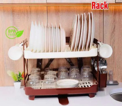 Maxware Household Max Kitchen Rack – Dish Drainer &amp; Plate Organizer