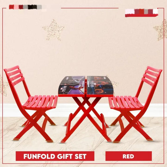 Fun Fold Gift Set Study Table – Kids Foldable Desk &amp; Chair Set