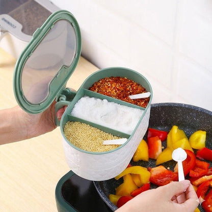 3 Compartment Spice Jar Box