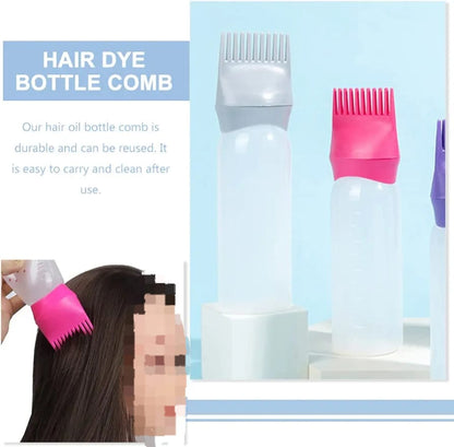 Dyeing Plastic Bottle Oil Comb Hair Tool