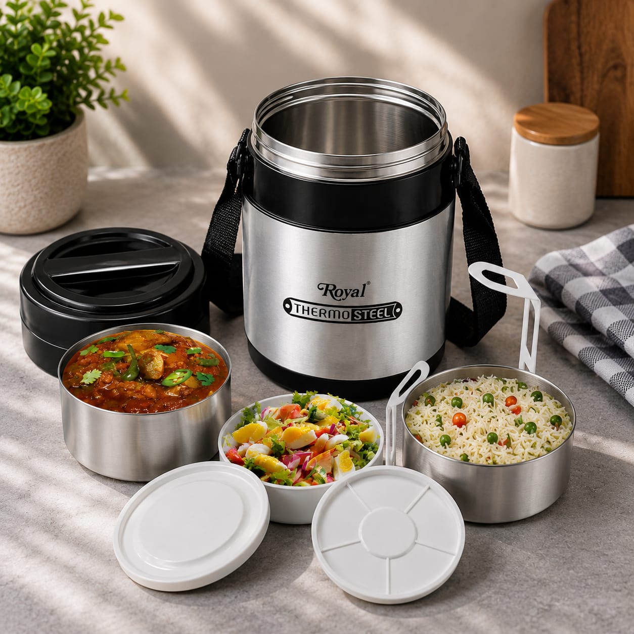 Thermo-Steel Food Carrier Legend-3